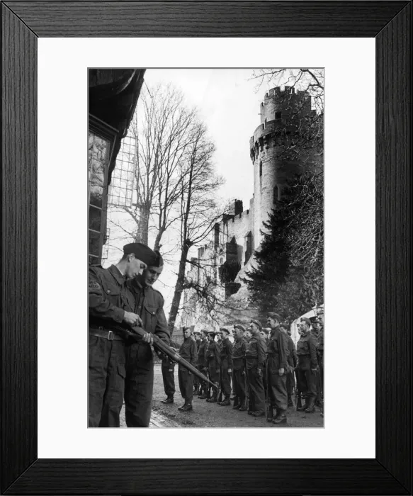 Framed Print : Member of the Home Guard loading his shotgun with cartridges on patrol outside Warwick Framed Print : Member of the Home Guard loading his shotgun with cartridges on patrol outside Warwick