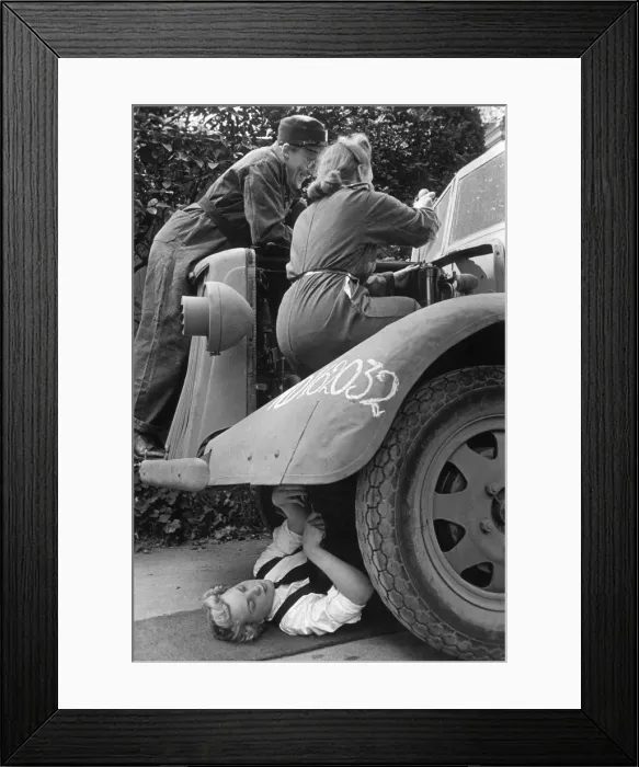 Framed Print : A woman at the Midland Regional Womens Training College of the National Fire Service Framed Print : A woman at the Midland Regional Womens Training College of the National Fire Service