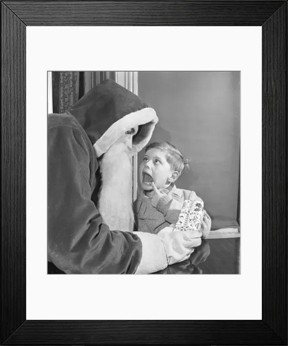 Framed Print : A month ago five year old Gordon Livingston wrote his letter to father Christmas Framed Print : A month ago five year old Gordon Livingston wrote his letter to father Christmas