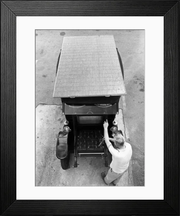 Framed Print : Space age power for an old car 17th January 1967. No clutch Framed Print : Space age power for an old car 17th January 1967. No clutch