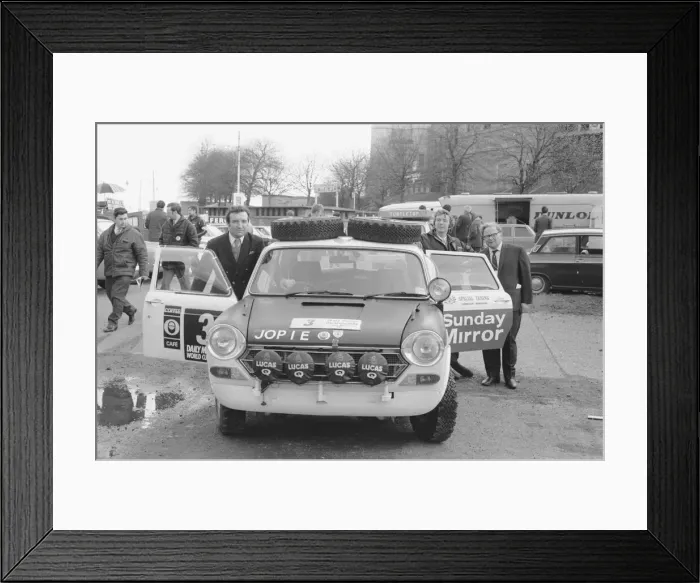 Framed Print : Peter Jopp with his B. L. M. C. 1800 ready for final inspection Framed Print : Peter Jopp with his B. L. M. C. 1800 ready for final inspection