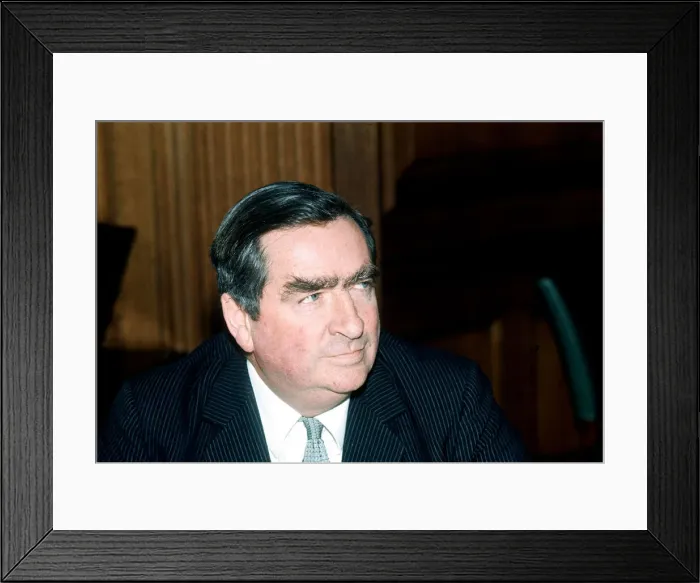Framed Print : Dennis Healey March 1974 Chancellor of the Exchequer Labour