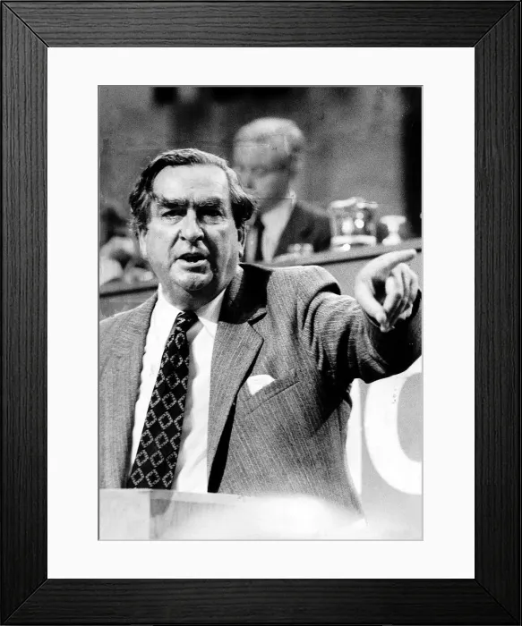 Framed Print : Dennis Healey Labour MP at the Labour Party Conference in Brighton Framed Print : Dennis Healey Labour MP at the Labour Party Conference in Brighton