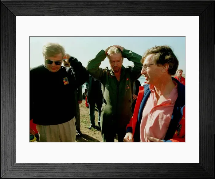 Framed Print : Richard Branson air balloon blows away December 1997 balloon bows away from base in Framed Print : Richard Branson air balloon blows away December 1997 balloon bows away from base in