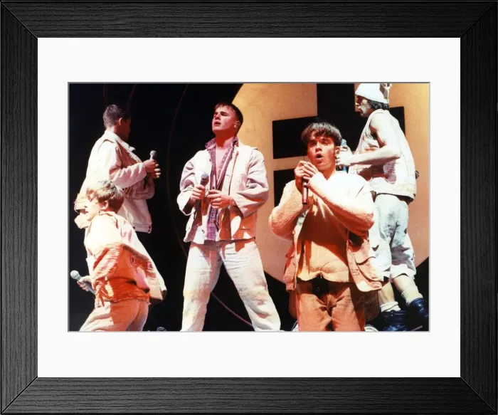 Framed Print : Take That perform at the N. E. C. Birmingham. 14th November 1993
