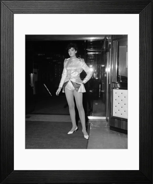 Framed Print : Mecca girl Frances Whitley at Leicester Square, Soho, London. 20th June 1963 Framed Print : Mecca girl Frances Whitley at Leicester Square, Soho, London. 20th June 1963