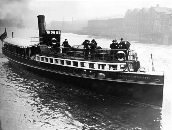 The Tyne commissioners Lauch Sir William Stephenson ship off on its journey along