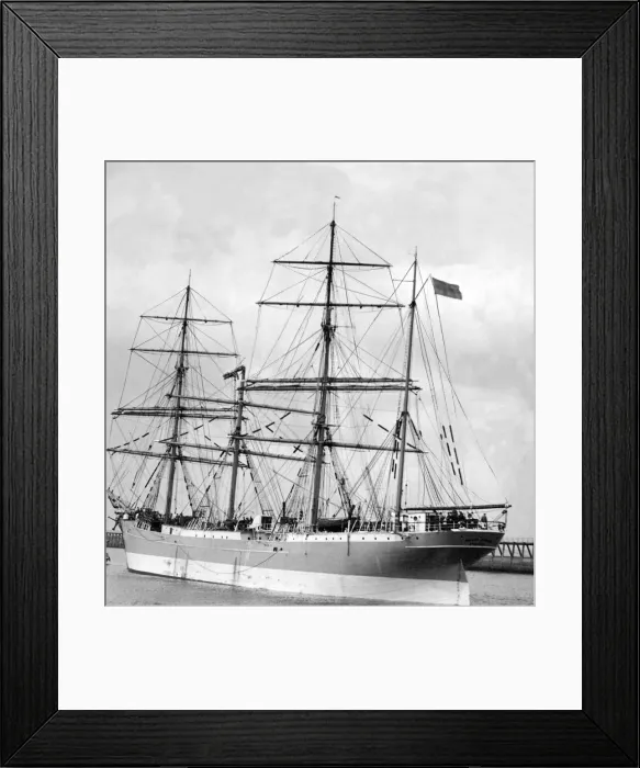 Framed Print : The famous four-masted Barque sailing ship Abraham Rydberg arriving at Blyth harbour for Framed Print : The famous four-masted Barque sailing ship Abraham Rydberg arriving at Blyth harbour for