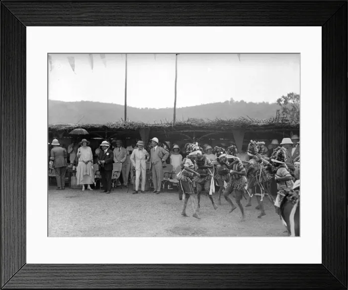 Framed Print : Prince of Wales watching Bundu girls dancers at Freetown Framed Print : Prince of Wales watching Bundu girls dancers at Freetown