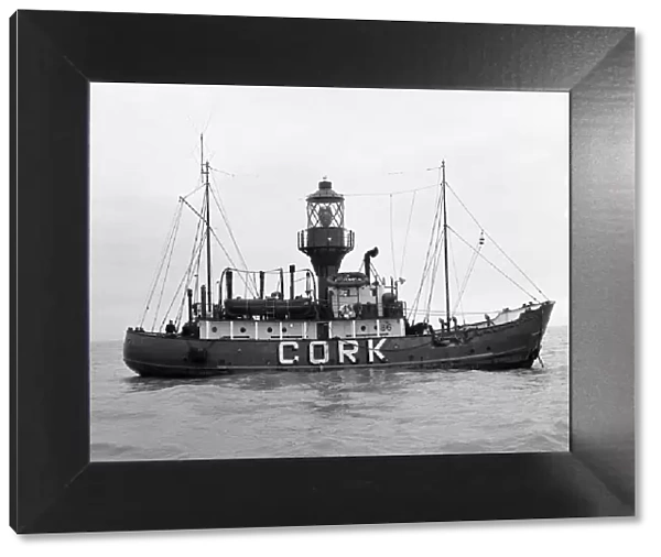 View of the Cork light ship 1st January 1960