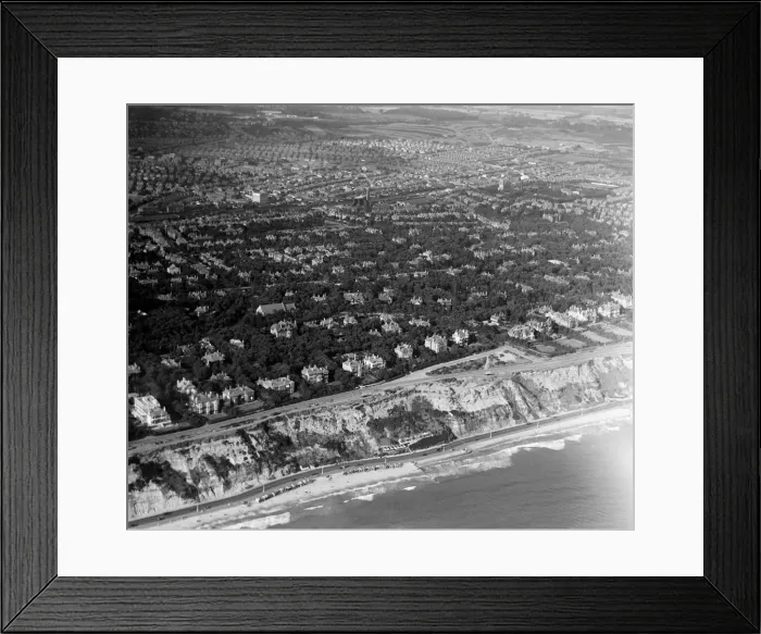 Framed Print : Aerial view of the sea front at Bournmouth. September 1926 Framed Print : Aerial view of the sea front at Bournmouth. September 1926