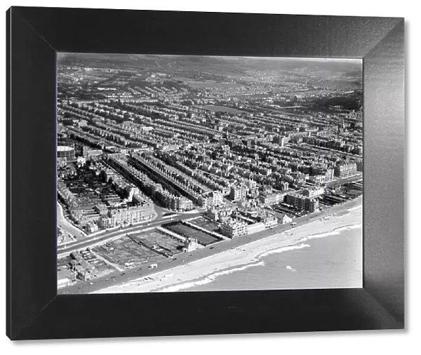 Aerial view of the sea front at Hove September 1926