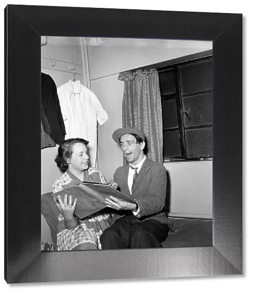 Norman Wisdom seen here in his dressing room. July 1952 C3374
