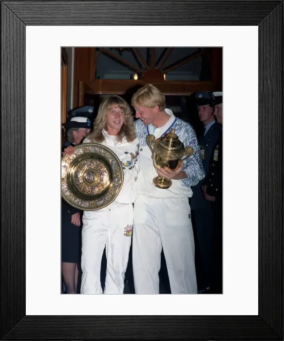 Framed Print : All England Lawn Tennis Championships at Wimbledon West German champions Steffi Framed Print : All England Lawn Tennis Championships at Wimbledon West German champions Steffi
