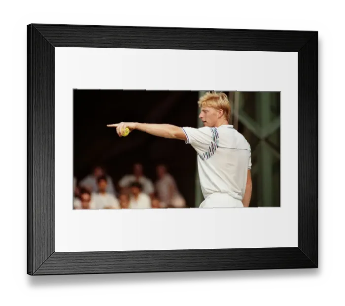 Framed Print : All England Lawn Tennis Championships at Wimbledon Mens Singles Boris Becker