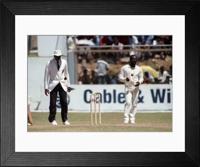 Framed Print : Cricket-3rd One Day International. West Indies v. England