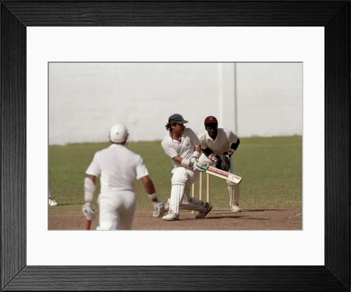 Framed Print : February 1990 90-1082-095 International Test Match Cricket. West Indies vs England Framed Print : February 1990 90-1082-095 International Test Match Cricket. West Indies vs England