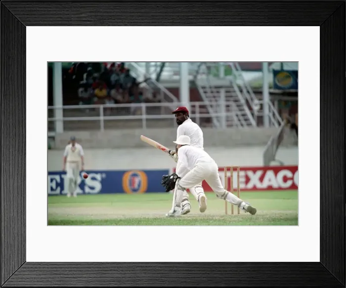 Framed Print : February 1990 90-1082-063 International Test Match Cricket. West Indies vs England Framed Print : February 1990 90-1082-063 International Test Match Cricket. West Indies vs England