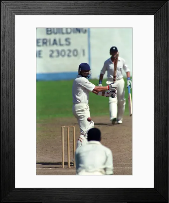 Framed Print : February 1990 90-1082-076 International Test Match Cricket. West Indies vs England Framed Print : February 1990 90-1082-076 International Test Match Cricket. West Indies vs England