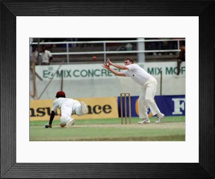 Framed Print : February 1990 90-1082-041 International Test Match Cricket. West Indies vs England Framed Print : February 1990 90-1082-041 International Test Match Cricket. West Indies vs England