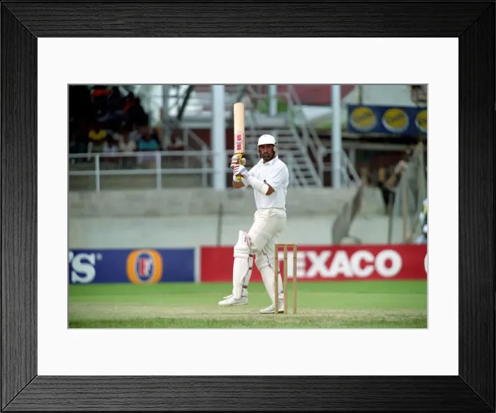 Framed Print : February 1990 90-1082-072 International Test Match Cricket. West Indies vs England Framed Print : February 1990 90-1082-072 International Test Match Cricket. West Indies vs England