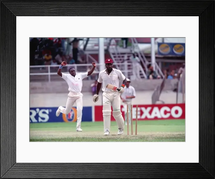 Framed Print : February 1990 90-1082-112 International Test Match Cricket. West Indies vs England Framed Print : February 1990 90-1082-112 International Test Match Cricket. West Indies vs England
