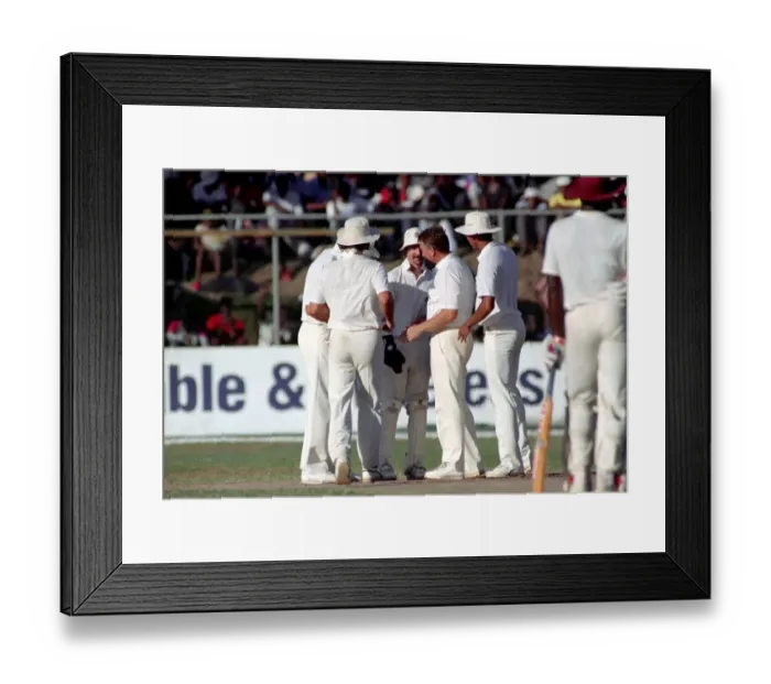 Framed Print : Cricket-3rd One Day International. West Indies v. England