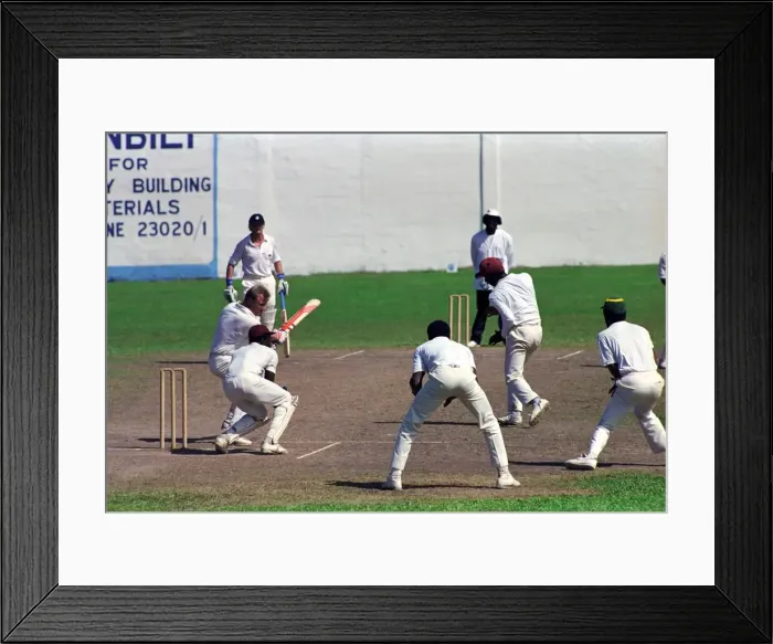 Framed Print : February 1990 90-1082-067 International Test Match Cricket. West Indies vs England Framed Print : February 1990 90-1082-067 International Test Match Cricket. West Indies vs England