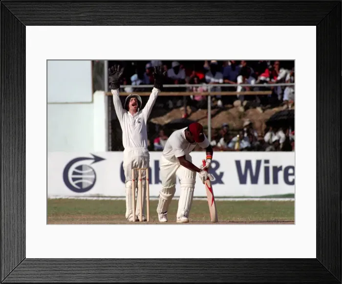 Framed Print : Cricket-3rd One Day International. West Indies v. England Framed Print : Cricket-3rd One Day International. West Indies v. England