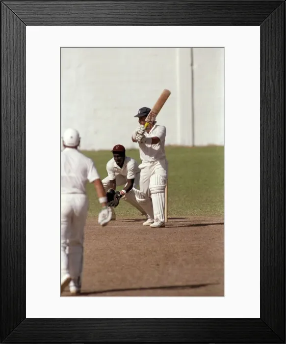Framed Print : February 1990 90-1082-096 International Test Match Cricket. West Indies vs England Framed Print : February 1990 90-1082-096 International Test Match Cricket. West Indies vs England