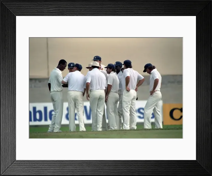 Framed Print : February 1990 90-1082-034 International Test Match Cricket. West Indies vs England Framed Print : February 1990 90-1082-034 International Test Match Cricket. West Indies vs England