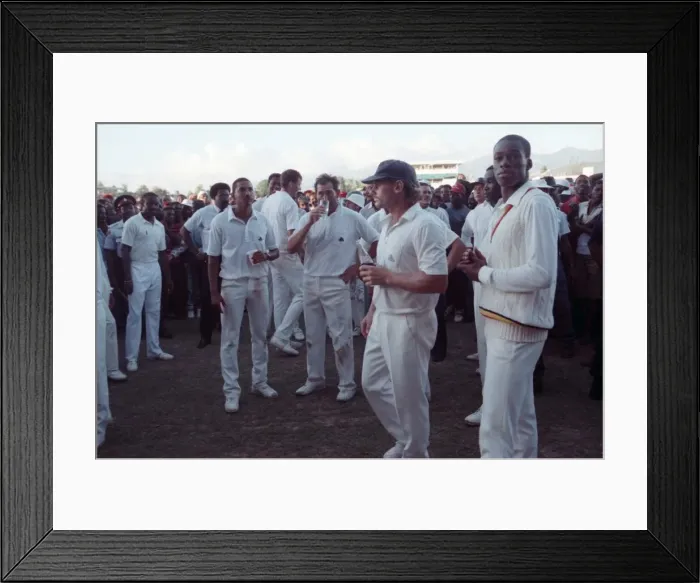 Framed Print : Cricket-3rd One Day International. West Indies v. England Framed Print : Cricket-3rd One Day International. West Indies v. England