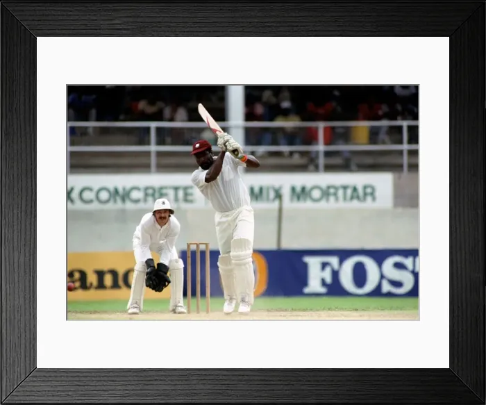 Framed Print : February 1990 90-1082-048 International Test Match Cricket. West Indies vs England Framed Print : February 1990 90-1082-048 International Test Match Cricket. West Indies vs England