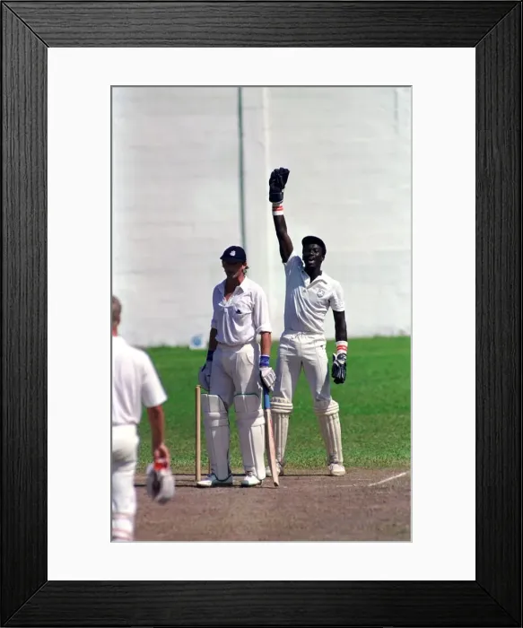 Framed Print : February 1990 90-1082-065 International Test Match Cricket. West Indies vs England Framed Print : February 1990 90-1082-065 International Test Match Cricket. West Indies vs England