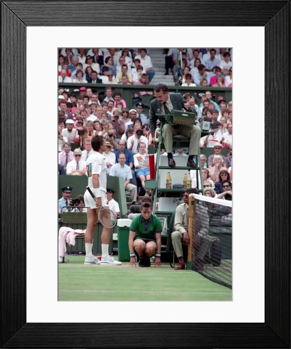 Framed Print : All England Lawn Tennis Championships at Wimbledon Mens Singles Semi Final Framed Print : All England Lawn Tennis Championships at Wimbledon Mens Singles Semi Final