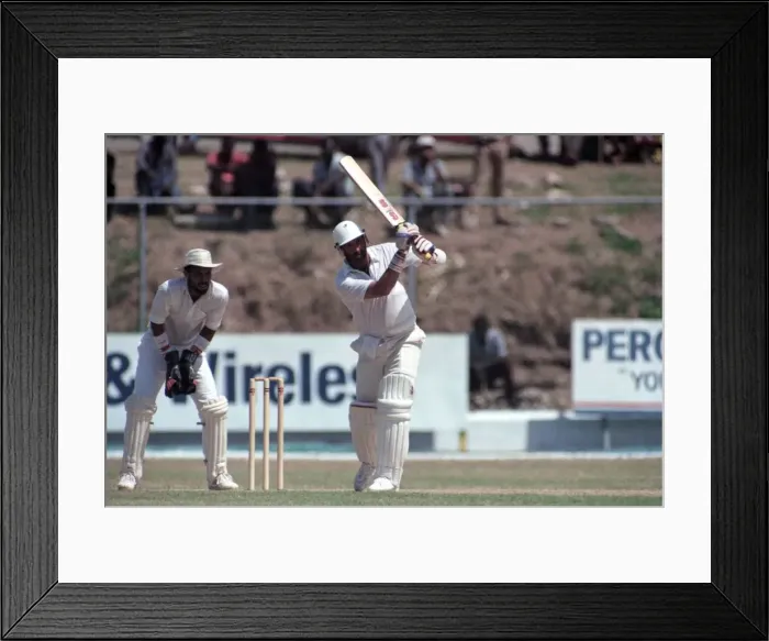 Framed Print : Cricket - Test. England v. Jamaica. February 1990 90-1064A-023 Local Caption Framed Print : Cricket - Test. England v. Jamaica. February 1990 90-1064A-023 Local Caption