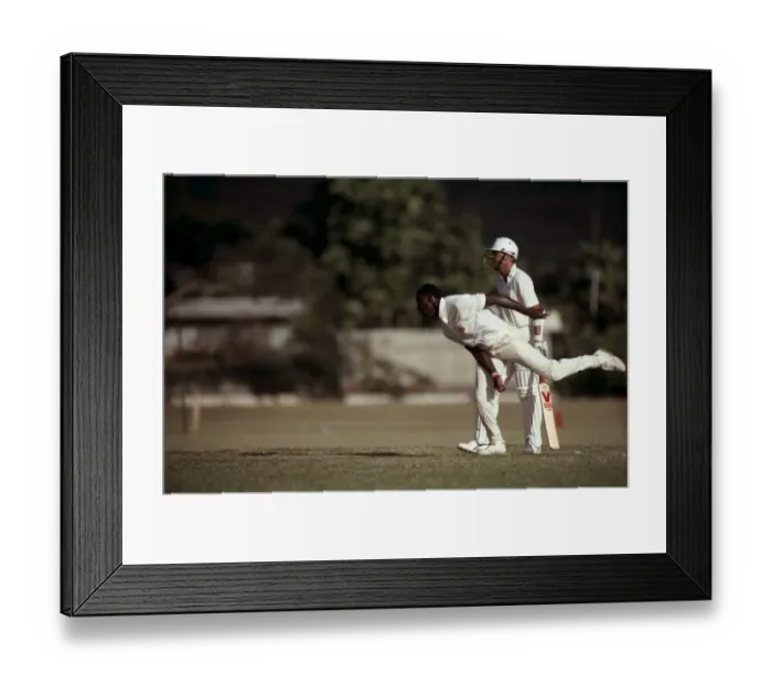 Framed Print : West Indies v. England. One Day International. February 1990 90-0872-181