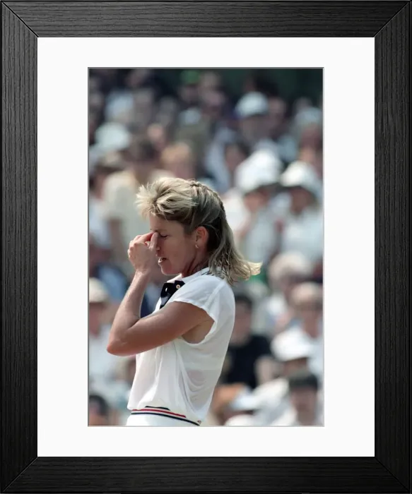 Framed Print : All England Lawn Tennis Championships at Wimbledon Ladies Singles Semi Final Framed Print : All England Lawn Tennis Championships at Wimbledon Ladies Singles Semi Final