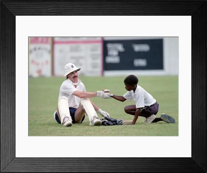 Framed Print : West Indies v. England. One Day International. February 1990 90-0872-169 *** Local Framed Print : West Indies v. England. One Day International. February 1990 90-0872-169 *** Local