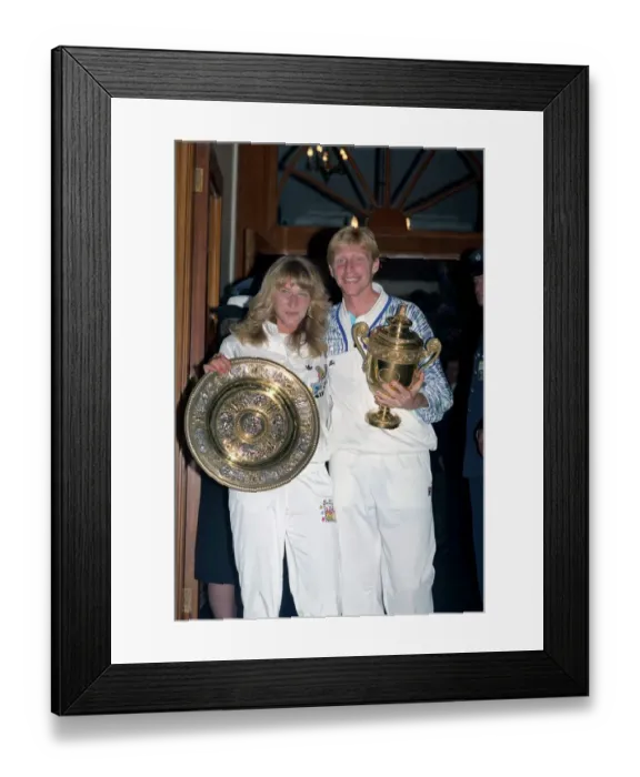 Framed Print : All England Lawn Tennis Championships at Wimbledon West German champions Steffi Framed Print : All England Lawn Tennis Championships at Wimbledon West German champions Steffi