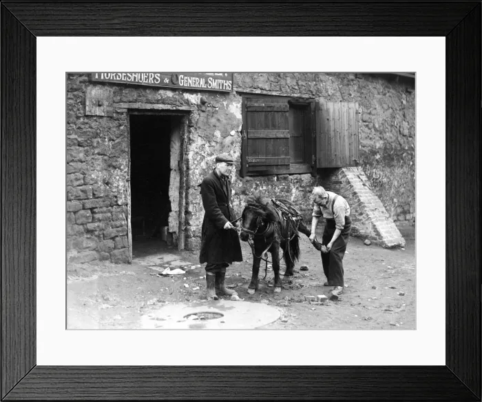 Framed Print : A family tradition - Blacksmith W. Minto Murray, though 70 years of age Framed Print : A family tradition - Blacksmith W. Minto Murray, though 70 years of age