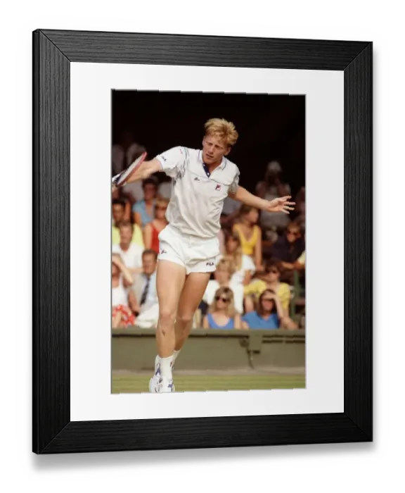 Framed Print : All England Lawn Tennis Championships at Wimbledon Mens Singles Boris Becker