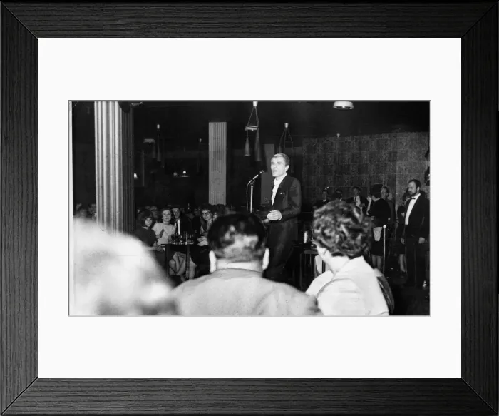 Framed Print : Adam Faith at the Dolce Vita club in Newcastle