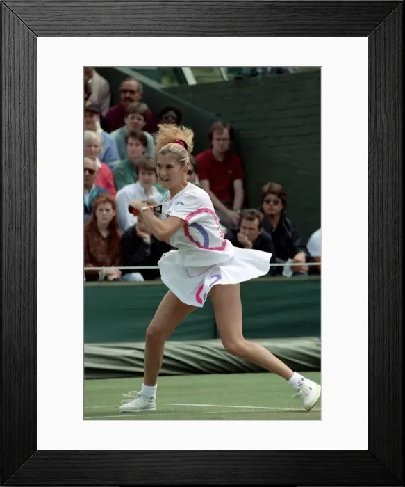 Framed Print : All England Lawn Tennis Chamionships at Wimbledon Ladies Singles Monica Seles