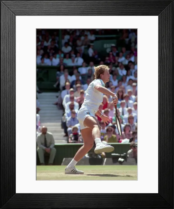 Framed Print : All England Lawn Tennis Championships at Wimbledon Mens Singles Final Stefan