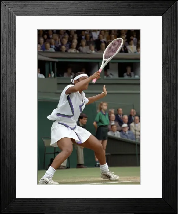Framed Print : All England Lawn Tennis Championships at Wimbledon Ladies Singles Semi Final Framed Print : All England Lawn Tennis Championships at Wimbledon Ladies Singles Semi Final