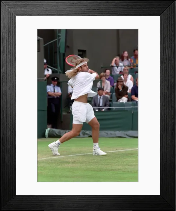 Framed Print : All England Lawn Tennis Championships at Wimbledon Mens Singles Second Round