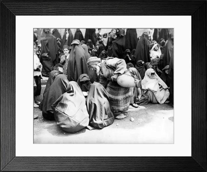 Framed Print : Coronation of the Shah of Iran May 1926. A water seller in the streets of Tehran Framed Print : Coronation of the Shah of Iran May 1926. A water seller in the streets of Tehran