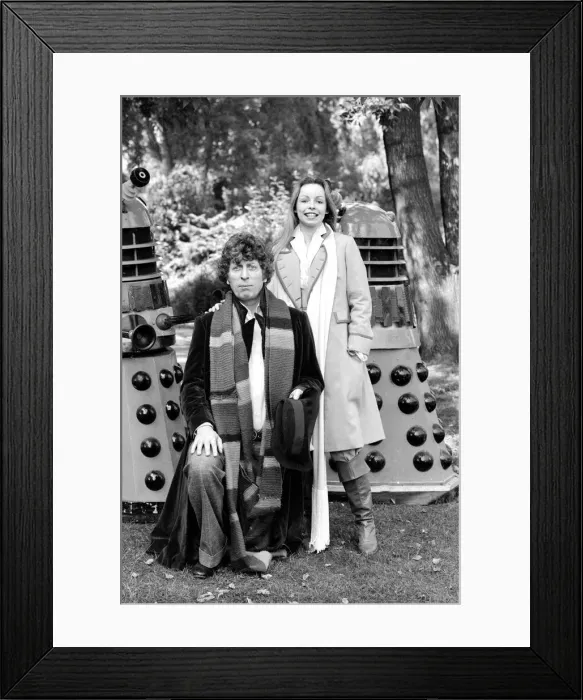Framed Print : Dr Who television programme 1979 Tom Baker and Lalla Ward