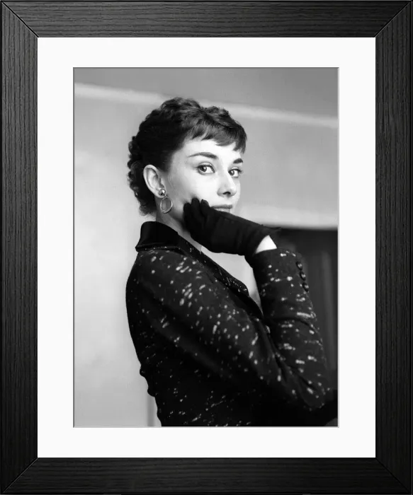 Framed Print : Audrey Hepburn - Actress - November 1954 Framed Print : Audrey Hepburn - Actress - November 1954